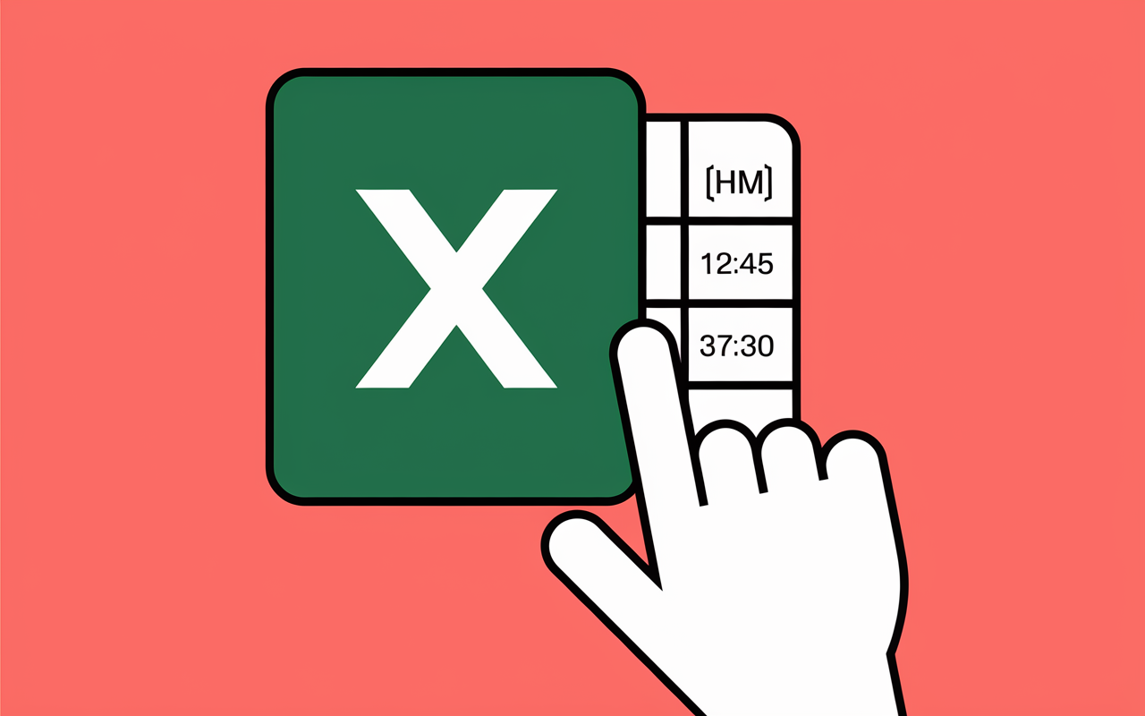 format h mm excel calcul heures