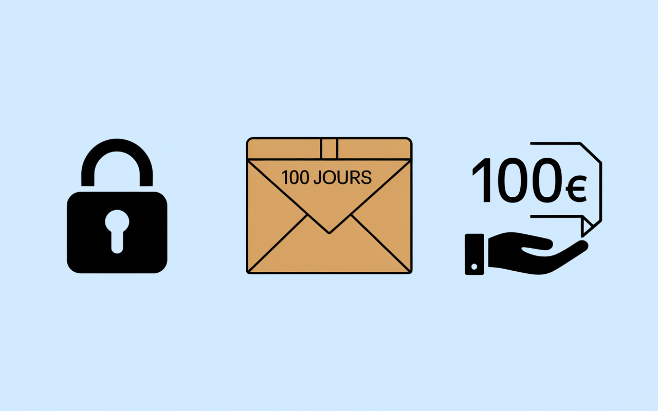 vente par correspondance securite retour 100 jours reduction