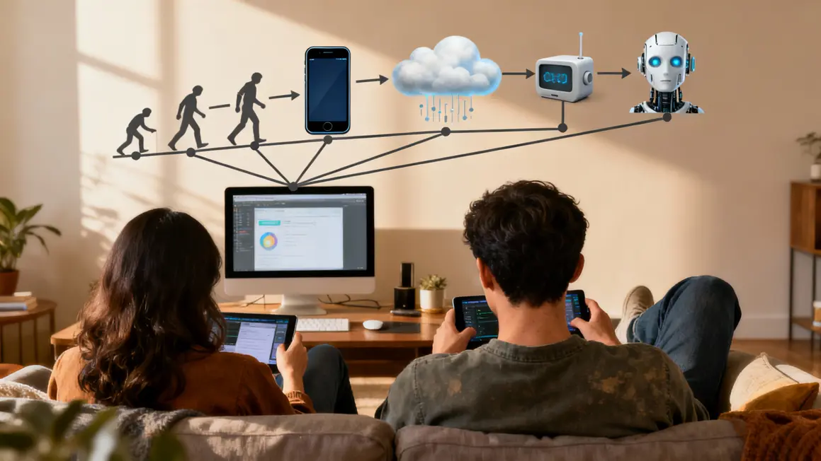 Diagramme connexion NTIC cloud IA interfaces