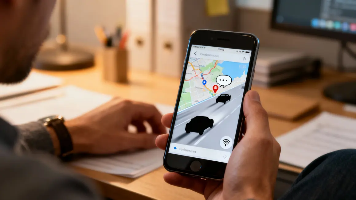 smartphone carte suivi flotte gps mobile