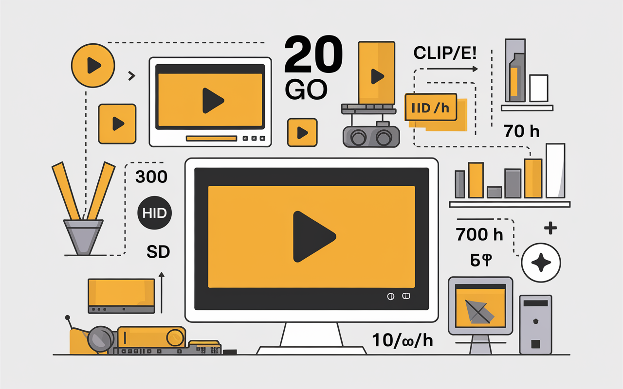 20 go internet combien de temps streaming video focus netflix youtube disney