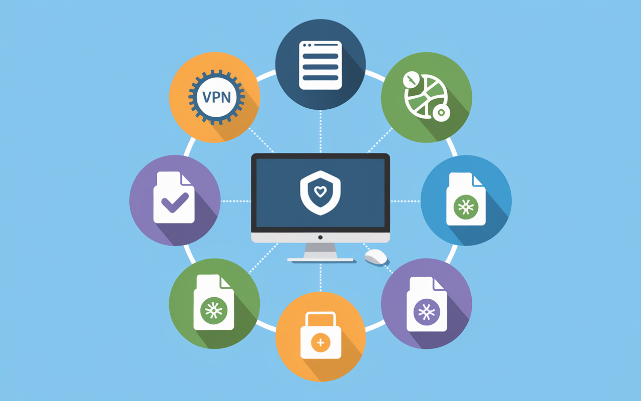 gktorrent ordinateur icones sécurité vpn seedbox